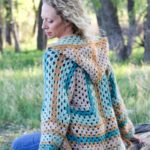 Hexagonal Cardigan Sweater Free Crochet Pattern