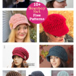 10+ Newsboy Hat Free Crochet Pattern