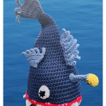 Brain Eater Fish Hat Free Crochet Pattern