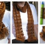 Broomstick Lace Scarf Free Crochet Pattern