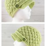 Celtic Dream Newsboy Hat Free Crochet Pattern