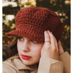 Easy Newsboy Hat Free Crochet Pattern