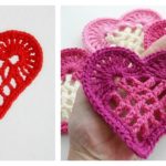 Heart Motif Free Crochet Pattern