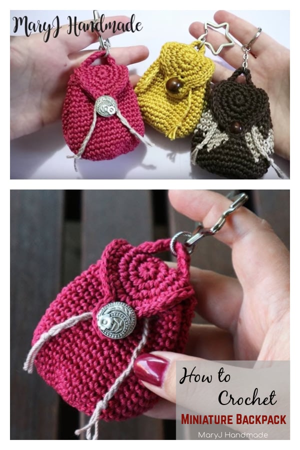 How to Crochet Mini Backpack Video Tutorial