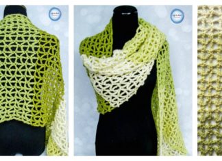 Lace Greenery Wrap Free Crochet Pattern