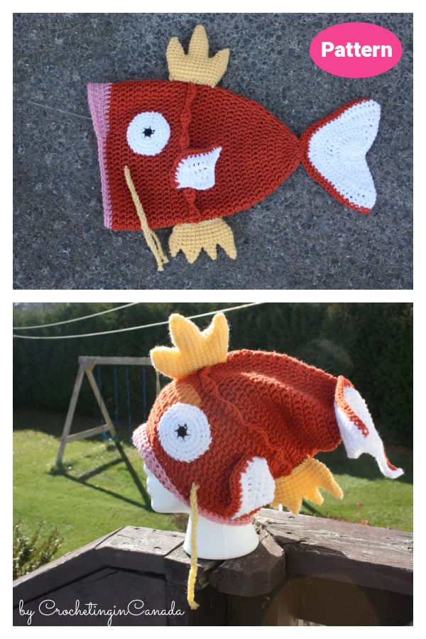 7 Fun Fish Hat Crochet Patterns Free & Paid - Page 2 of 2