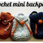 Mini Backpack Keychain Free Crochet Pattern