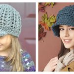 Newsboy Hat Free Crochet Pattern