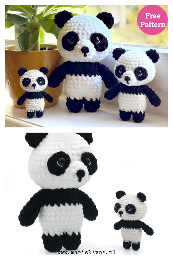 Pepe the Panda Bear Amigurumi Free Crochet Pattern