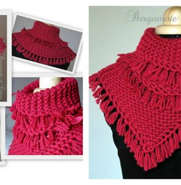 Pretty Tassels Scarf Free Knitting Pattern