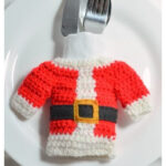 Santa Claus Cutlery Cozy Free Crochet Pattern