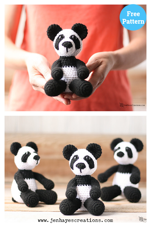 Small Animal Panda Free Crochet Pattern
