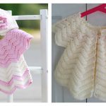 Star Shaped Baby Chevron Cardigan Free Crochet Pattern and Video Tutorial