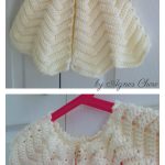 Star Shaped Emmy’s Chevron Baby Cardigan Free Crochet Pattern
