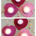 Sweetheart Tea Light Holder Free Crochet Pattern