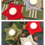 Star Tea Light Holder Free Crochet Pattern