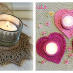 Tealight Candle Holder Free Crochet Pattern