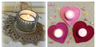 Tealight Candle Holder Free Crochet Pattern