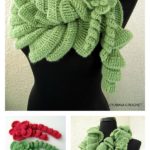 Cascading Ruffles Scarf Crochet Pattern