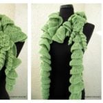 Cascading Ruffles Scarf Crochet Pattern