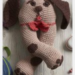 Dog Travel Neck Pillow Free Crochet Pattern