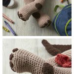 Dog Travel Neck Pillow Free Crochet Pattern