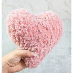 Faux Fur Heart Free Crochet Pattern