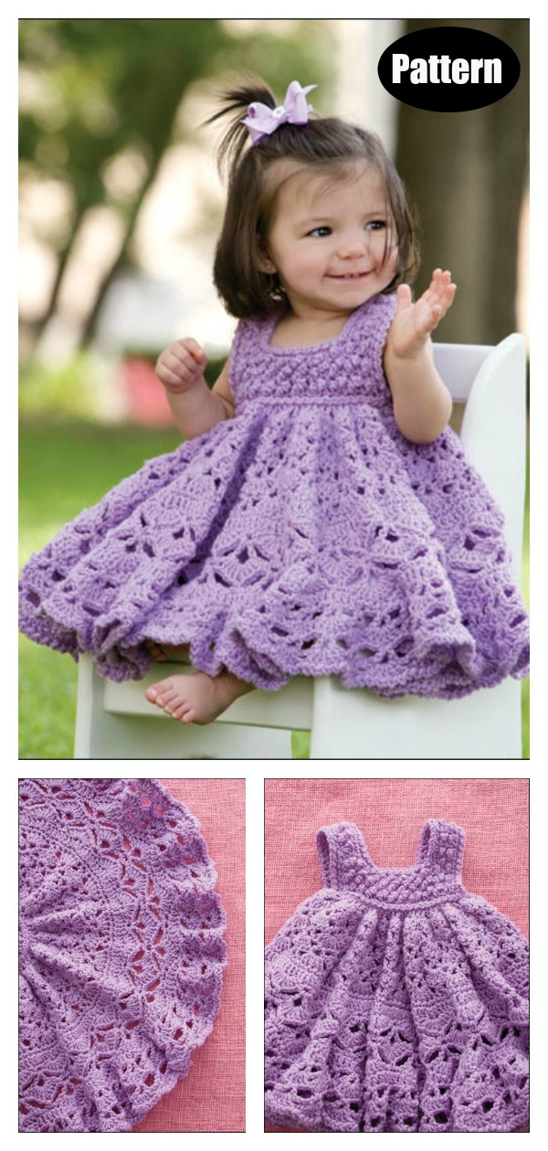 Frilly Baby Dress Crochet Pattern