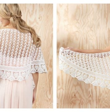 Gardenia Lace Shawl Free Crochet Pattern