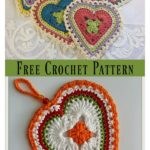 Granny Sweet Heart Free Crochet Pattern