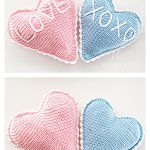 Heart Shaped Pillow Free Crochet Pattern