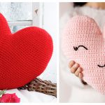 Heart Shaped Pillow Free Crochet Pattern