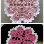 Hearts Around Doily Free Crochet Pattern