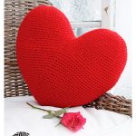 Hooked On You Heart Pillow Free Crochet Pattern