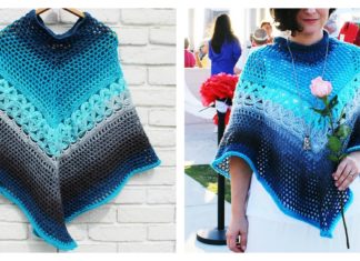 Mandala Poncho Free Crochet Pattern