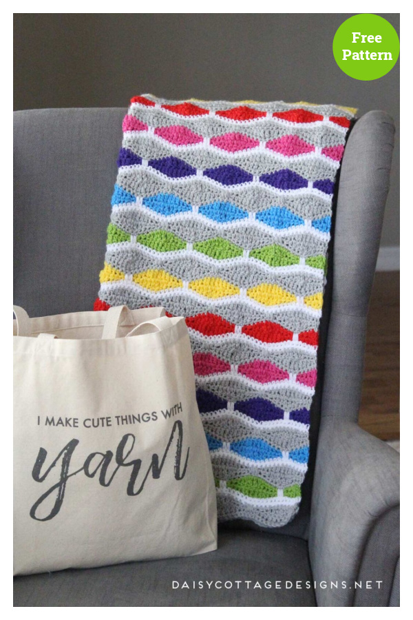 Modern Blanket Free Crochet Pattern