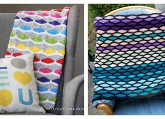 Rainbow Stained Glass Blanket Free Crochet Pattern