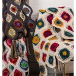 Retro Ornament Throw Blanket Free Crochet Pattern and Video Tutorial