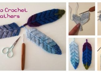 Reversible Feather Free Crochet Pattern