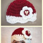 Valentine Hat Free Crochet Pattern (All Sizes)