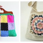 7 Granny Square Bag Free Crochet Pattern