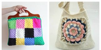 7 Granny Square Bag Free Crochet Pattern