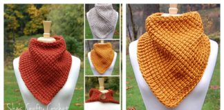 Big Leaf Maple Bandana Cowl Free Crochet Pattern