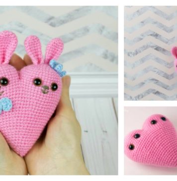 Bunny Heart Amigurumi Free Crochet Pattern