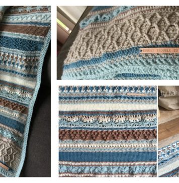 Double Trouble Blanket Free Crochet Pattern