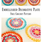 Embellished Decorative Plate Free Crochet Pattern