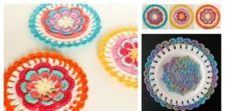 Embellished Decorative Plate Free Crochet Pattern