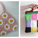 Granny Square Bag Free Crochet Pattern