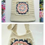 Granny Square Tote Bag Free Crochet Pattern