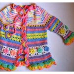 Little Girl’s Colorful Summer Coat Free Crochet Pattern